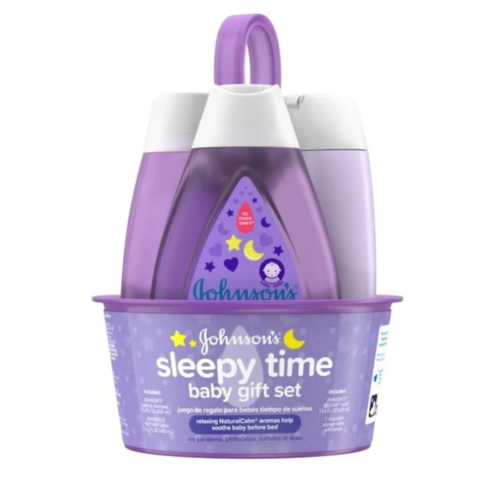 Johnson’s Sleepy Time Baby Gift Set Lotion Wash Shampoo Bedtime Bundle